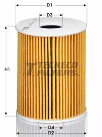 TECNECO FILTERS ol07017e -  Масляный фильтр